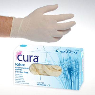 Cura Latex Gloves – 10 x 100